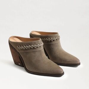 Sam Edelman Alison Western Mule size 8 olive